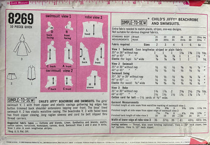 Simplicity 8269 Sewing Pattern (Vintage) UNCUT