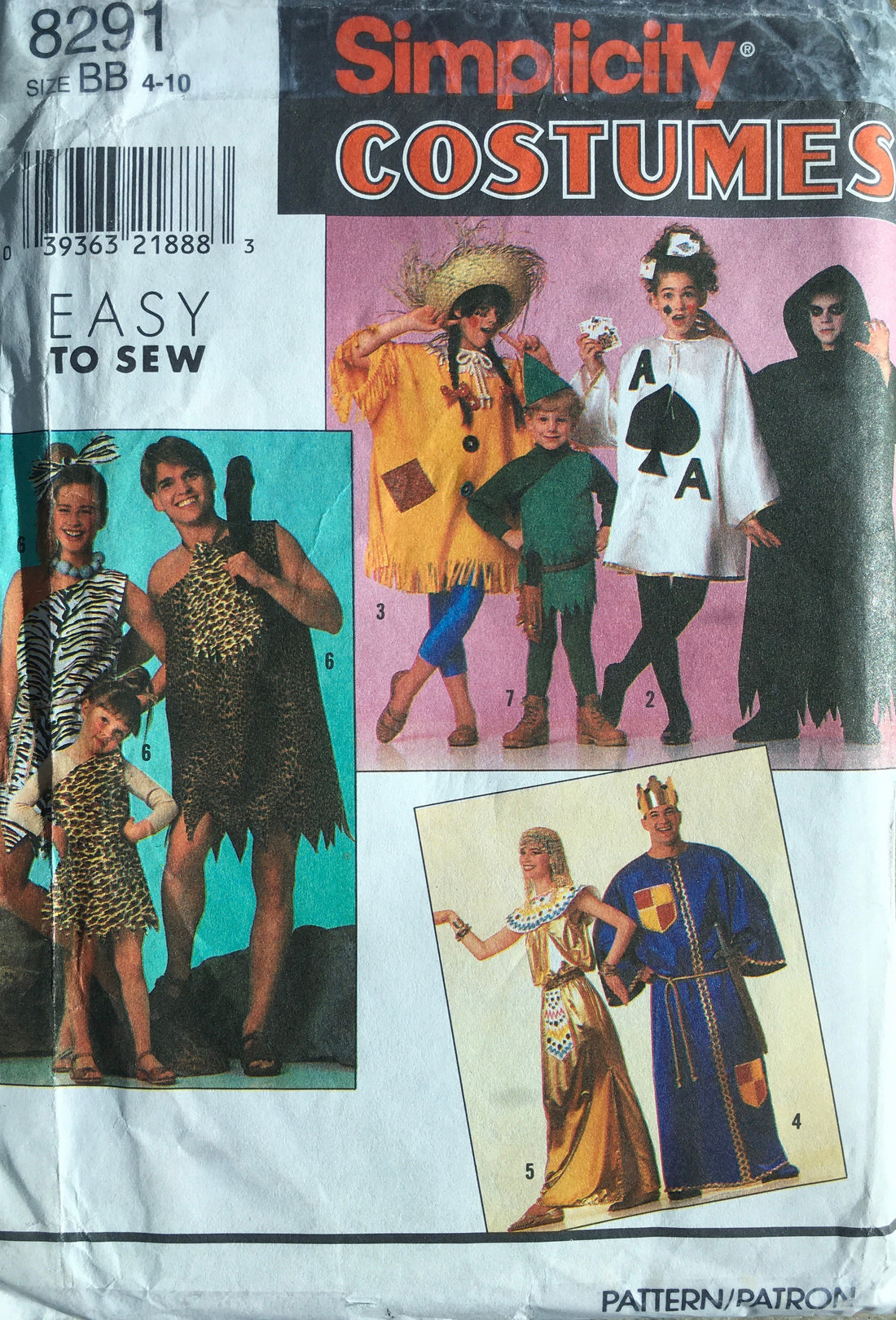 Simplicity 8291 Sewing Pattern (Vintage) CUT