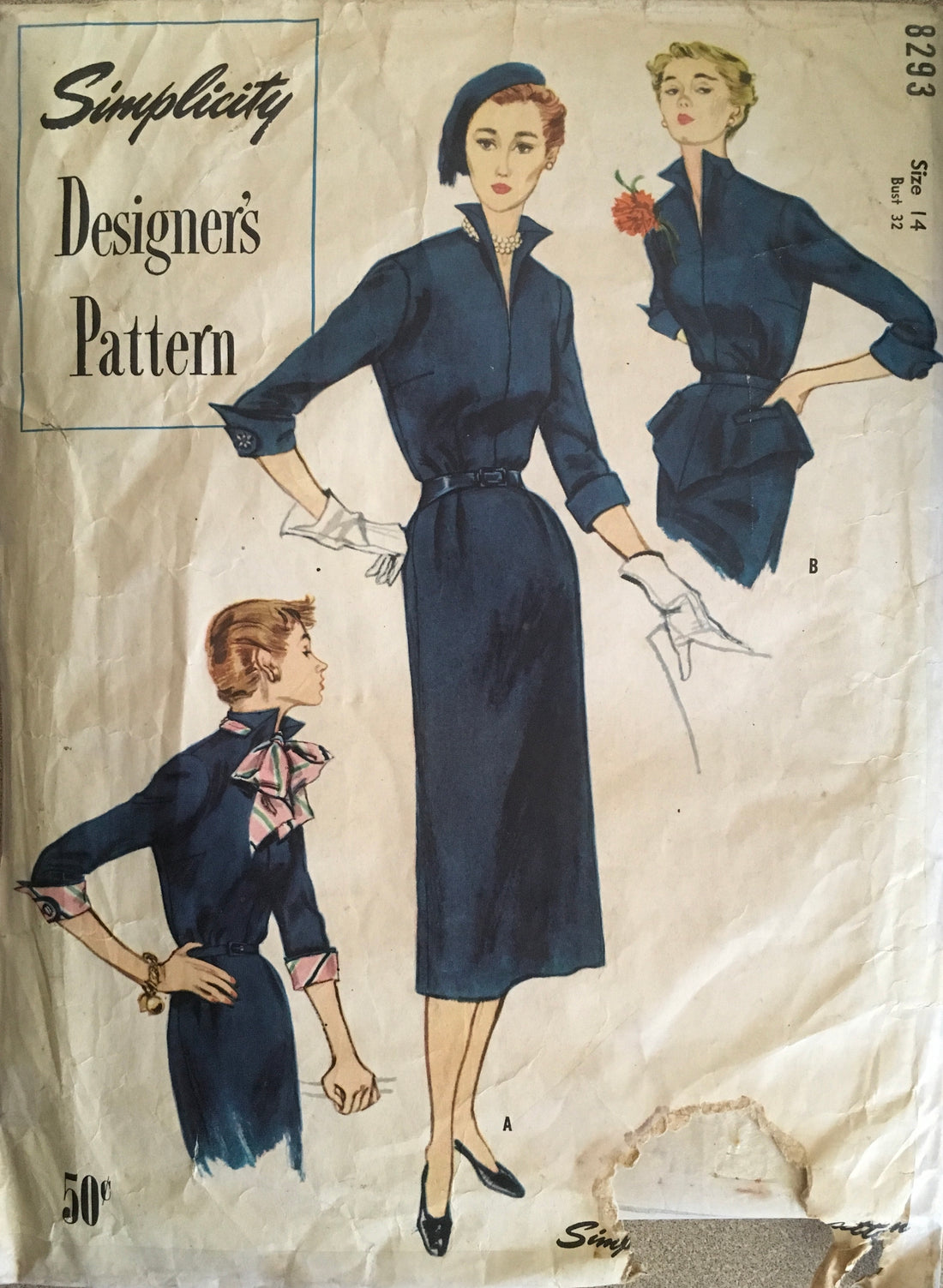 Simplicity 8293 Sewing Pattern (Vintage) CUT