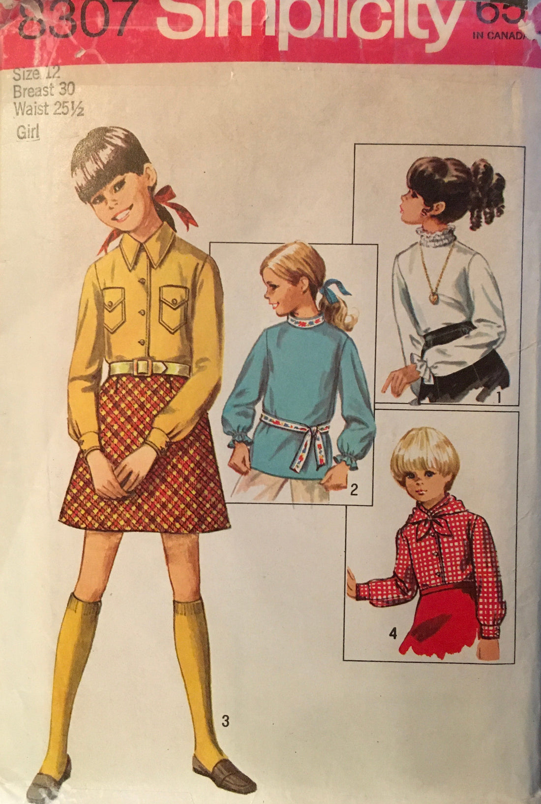 Simplicity 8307 Sewing Pattern (Vintage) CUT