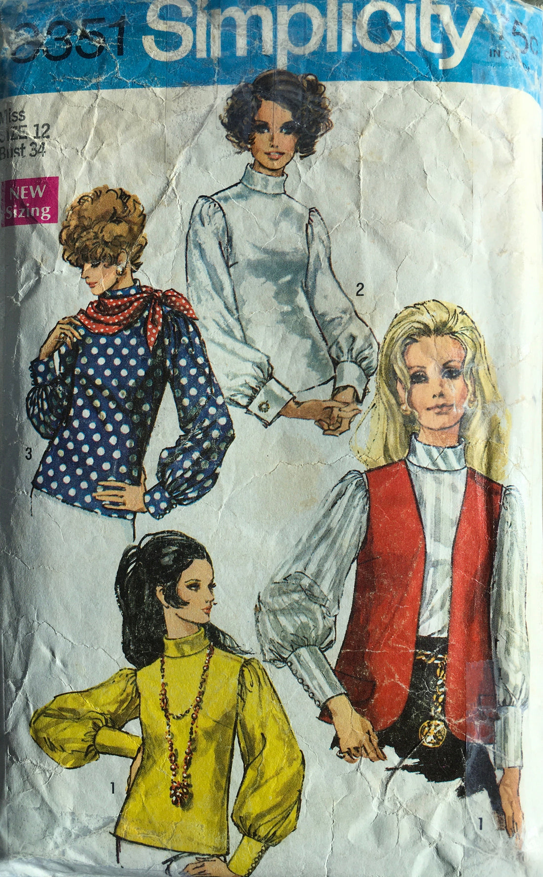 Simplicity 8351 Sewing Pattern (Vintage) CUT