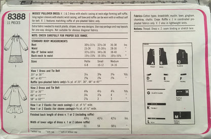 Simplicity 8388 Sewing Pattern (Vintage) CUT