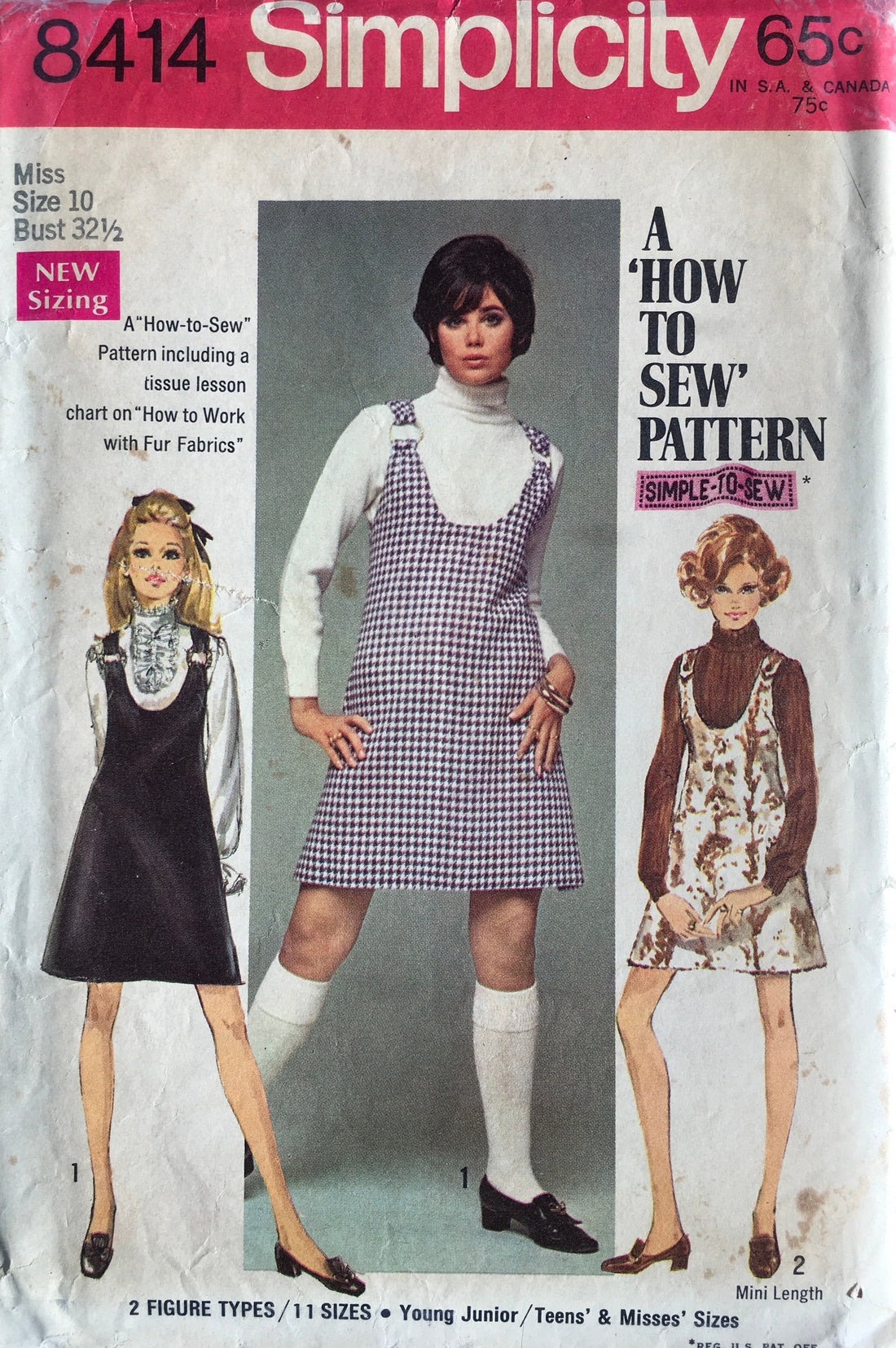 Simplicity 8414 Sewing Pattern (Vintage) UNCUT/CUT