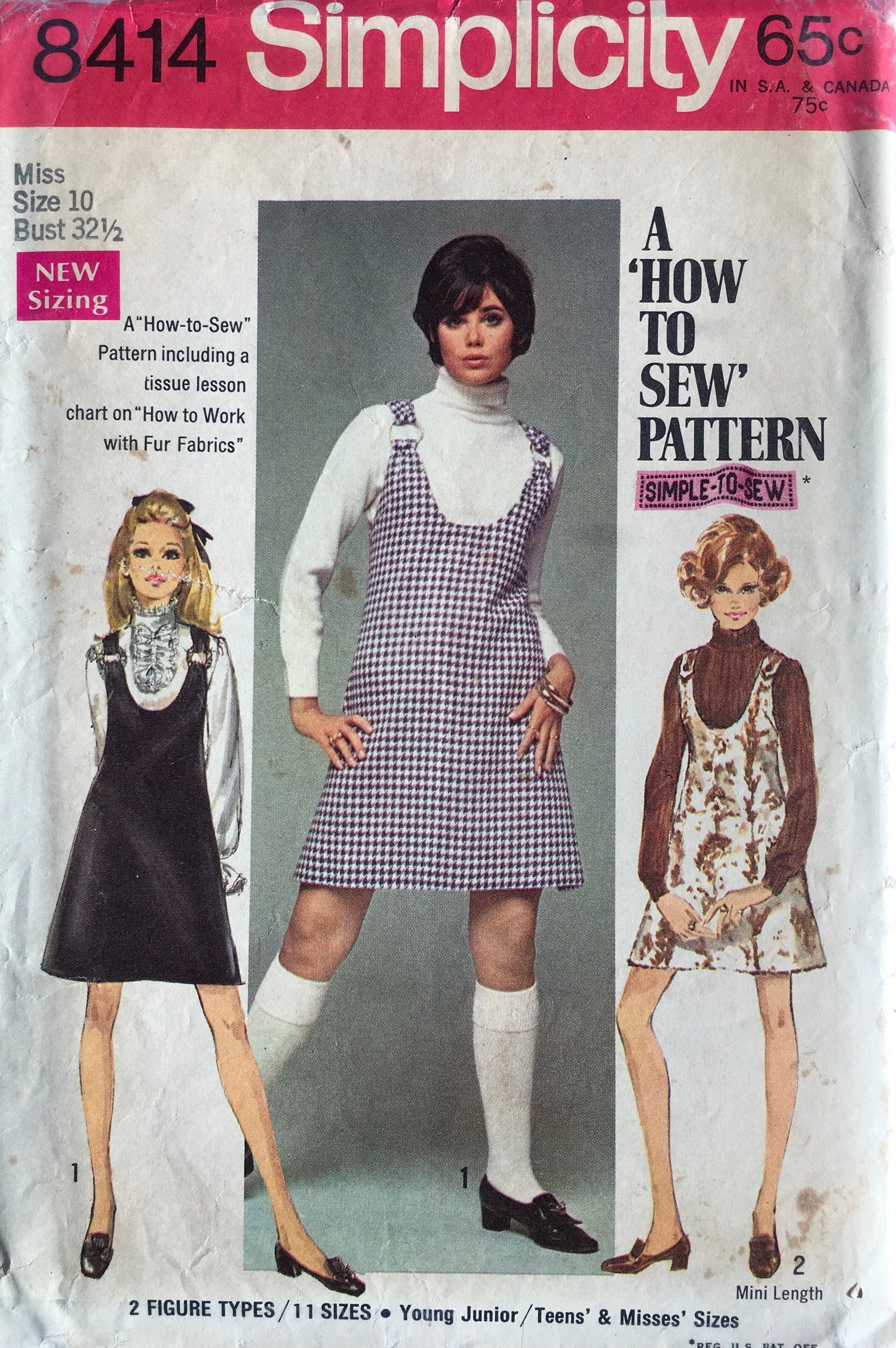 Simplicity 8414 Sewing Pattern (Vintage) UNCUT/CUT