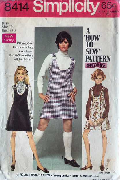 Simplicity 8414 Sewing Pattern (Vintage) UNCUT/CUT