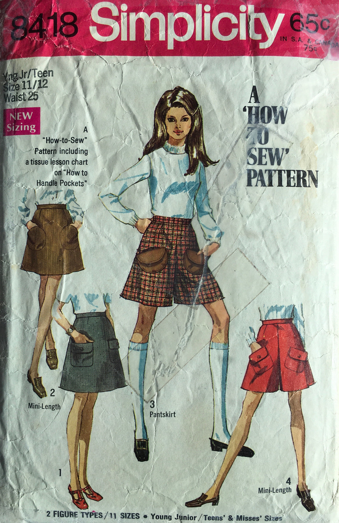 Simplicity 8418 Sewing Pattern (Vintage) CUT