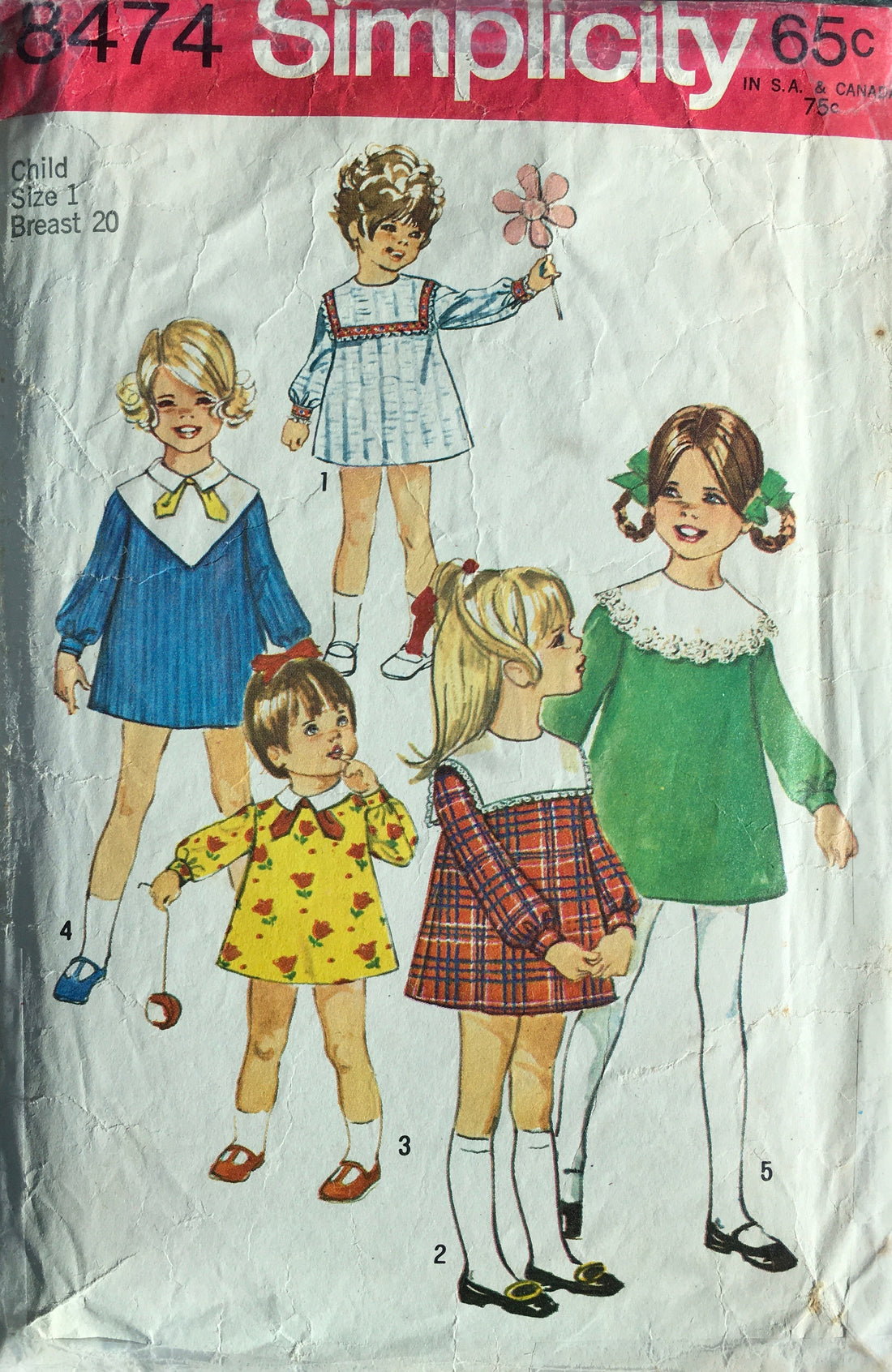 Simplicity 8474 Sewing Pattern (Vintage) CUT