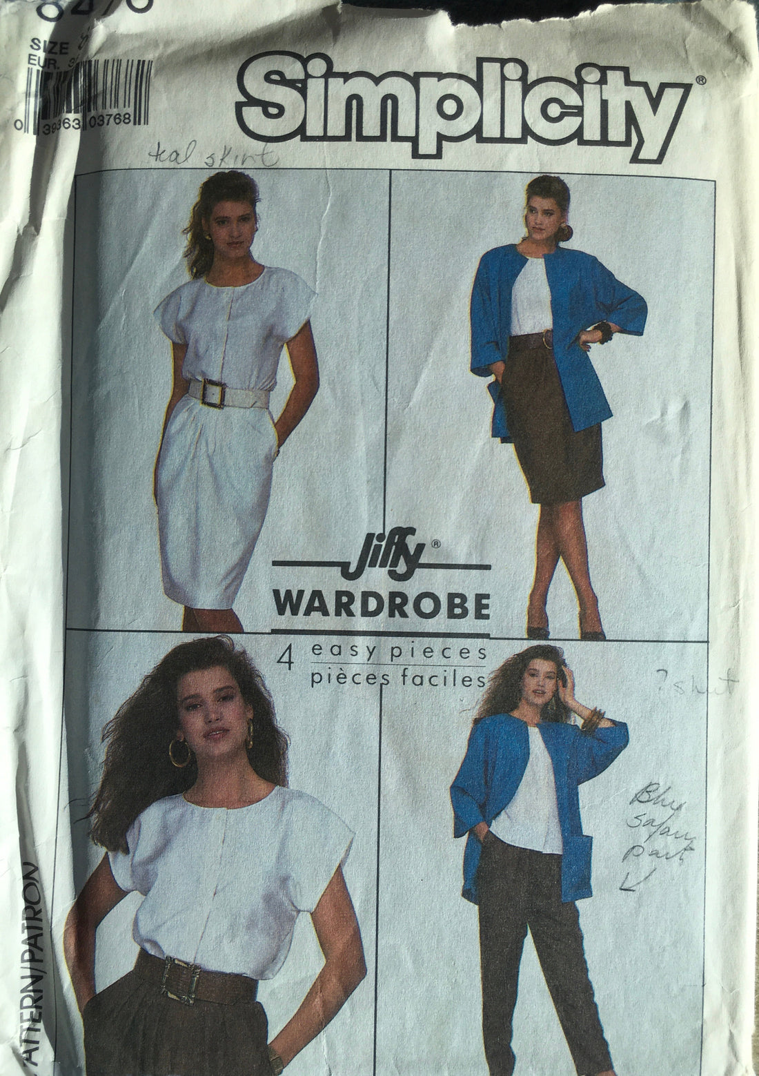 Simplicity 8478 Sewing Pattern (Vintage) UNCUT