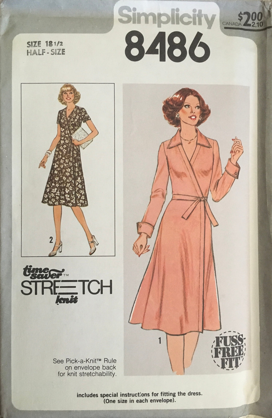 Simplicity 8486 Sewing Pattern (Vintage) UNCUT