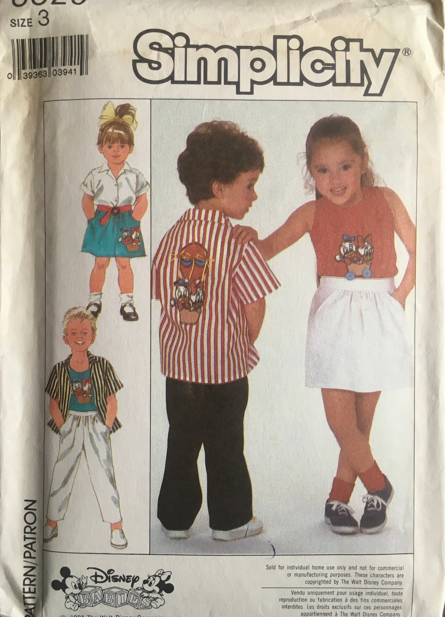 Simplicity 8529 Sewing Pattern (Vintage) CUT