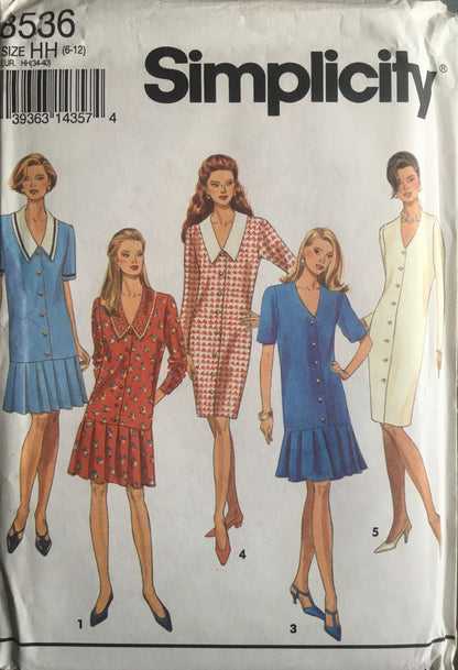 Simplicity 8536 Sewing Pattern (Vintage) UNCUT