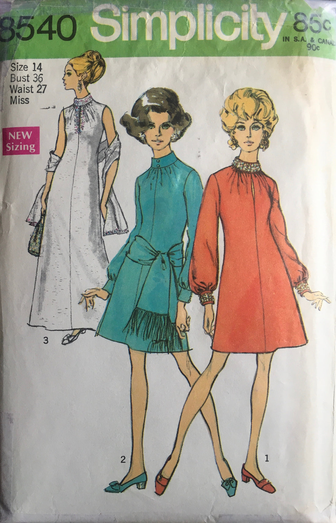 Simplicity 8540 Sewing Pattern (Vintage) CUT