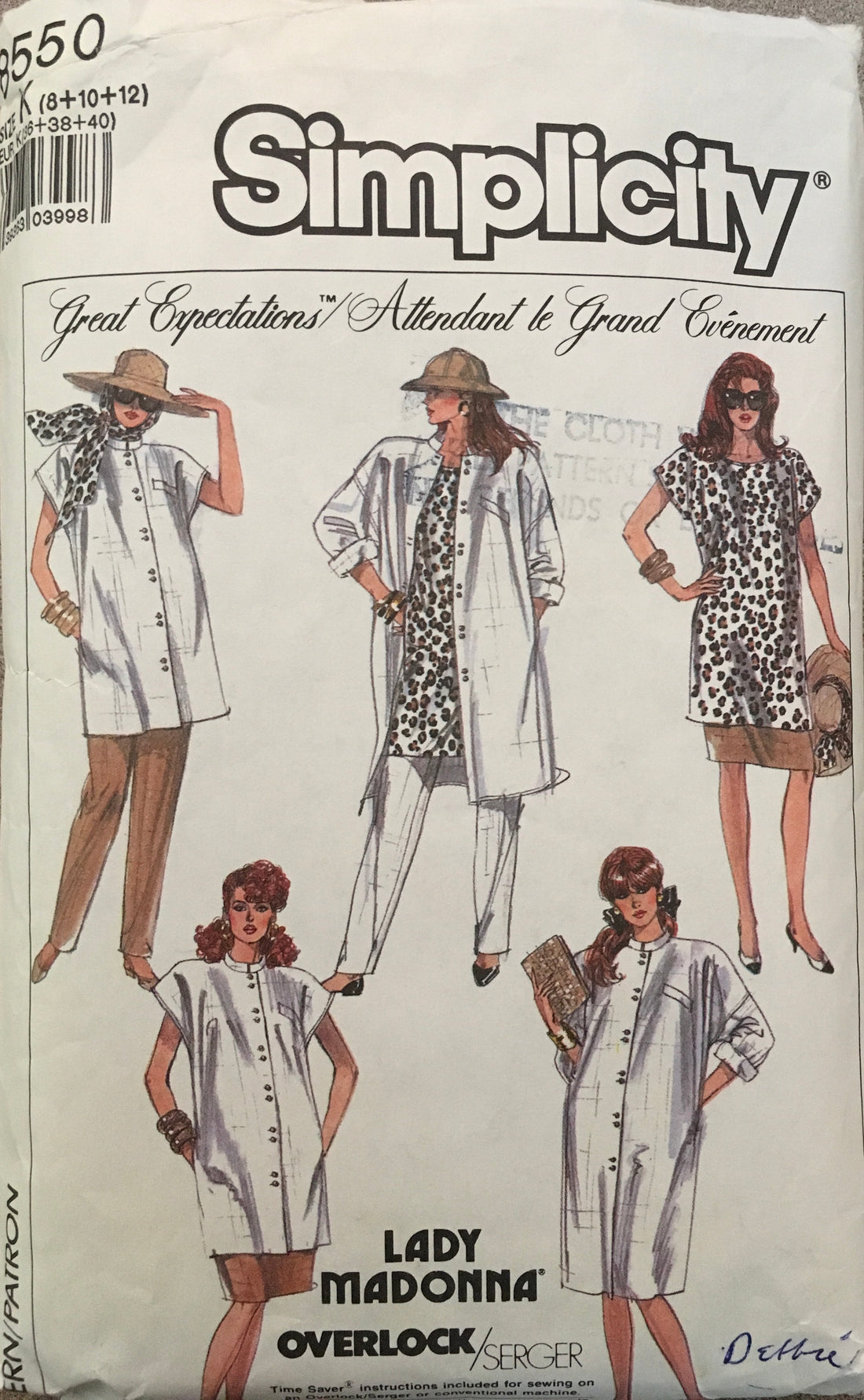 Simplicity 8550 Sewing Pattern (Vintage) CUT