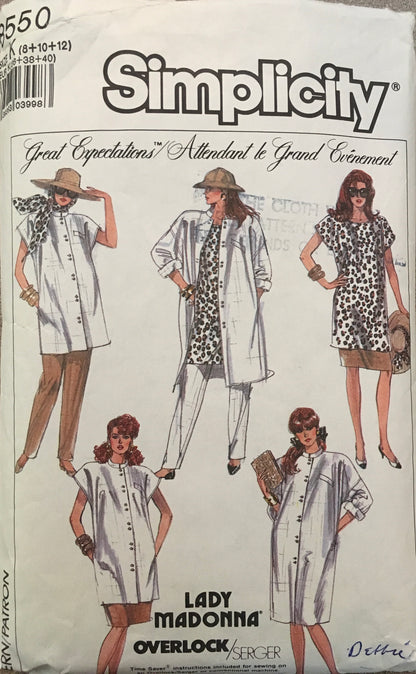 Simplicity 8550 Sewing Pattern (Vintage) CUT
