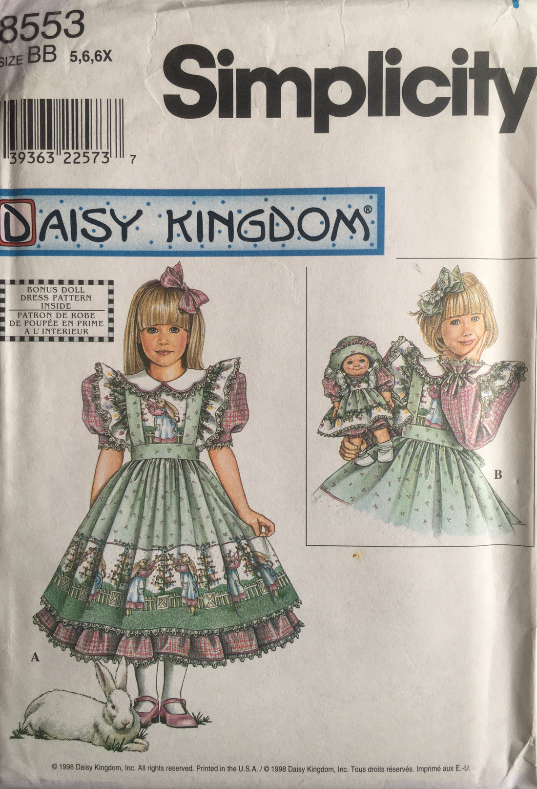 Simplicity 8553 Sewing Pattern (Vintage) UNCUT