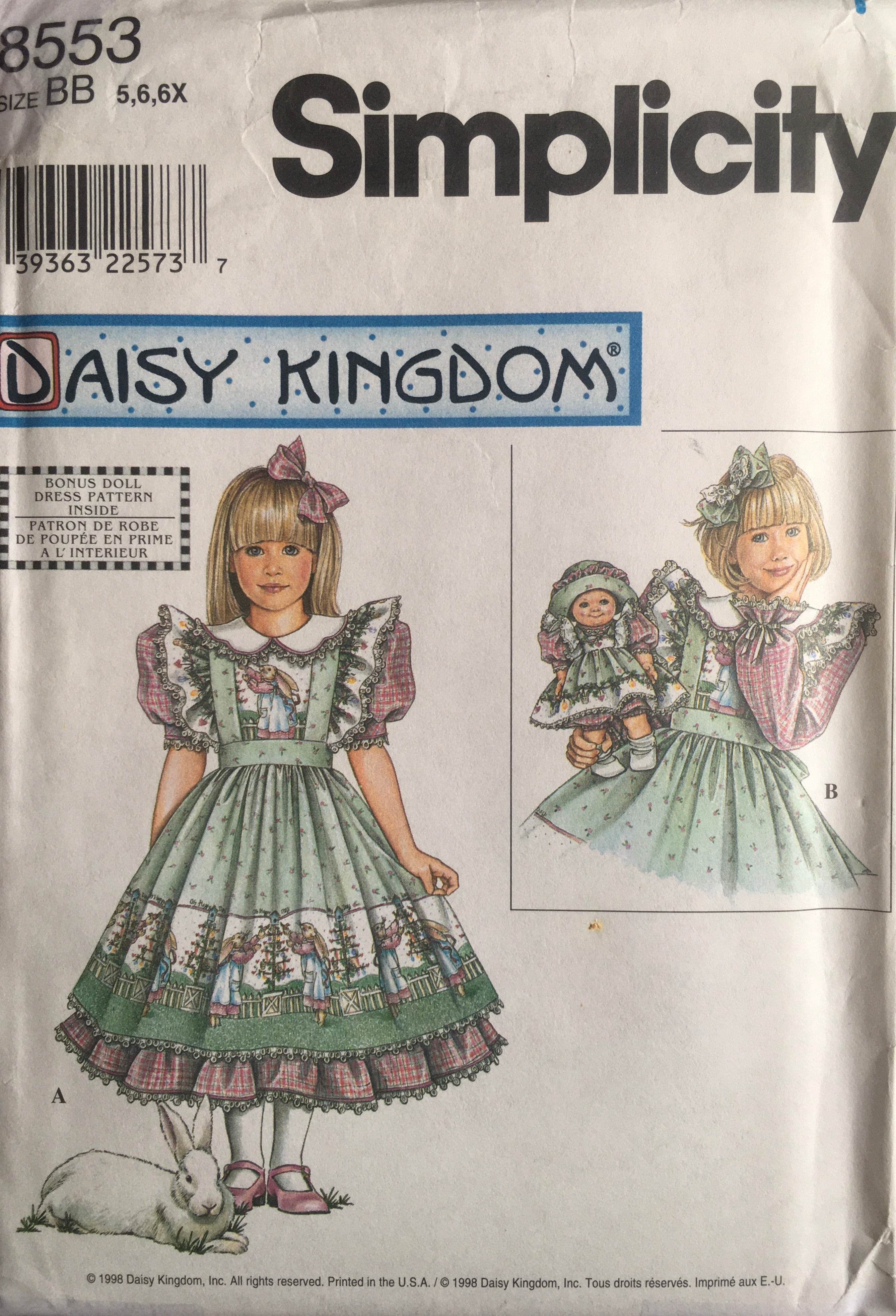 Simplicity 8553 Sewing Pattern (Vintage) UNCUT