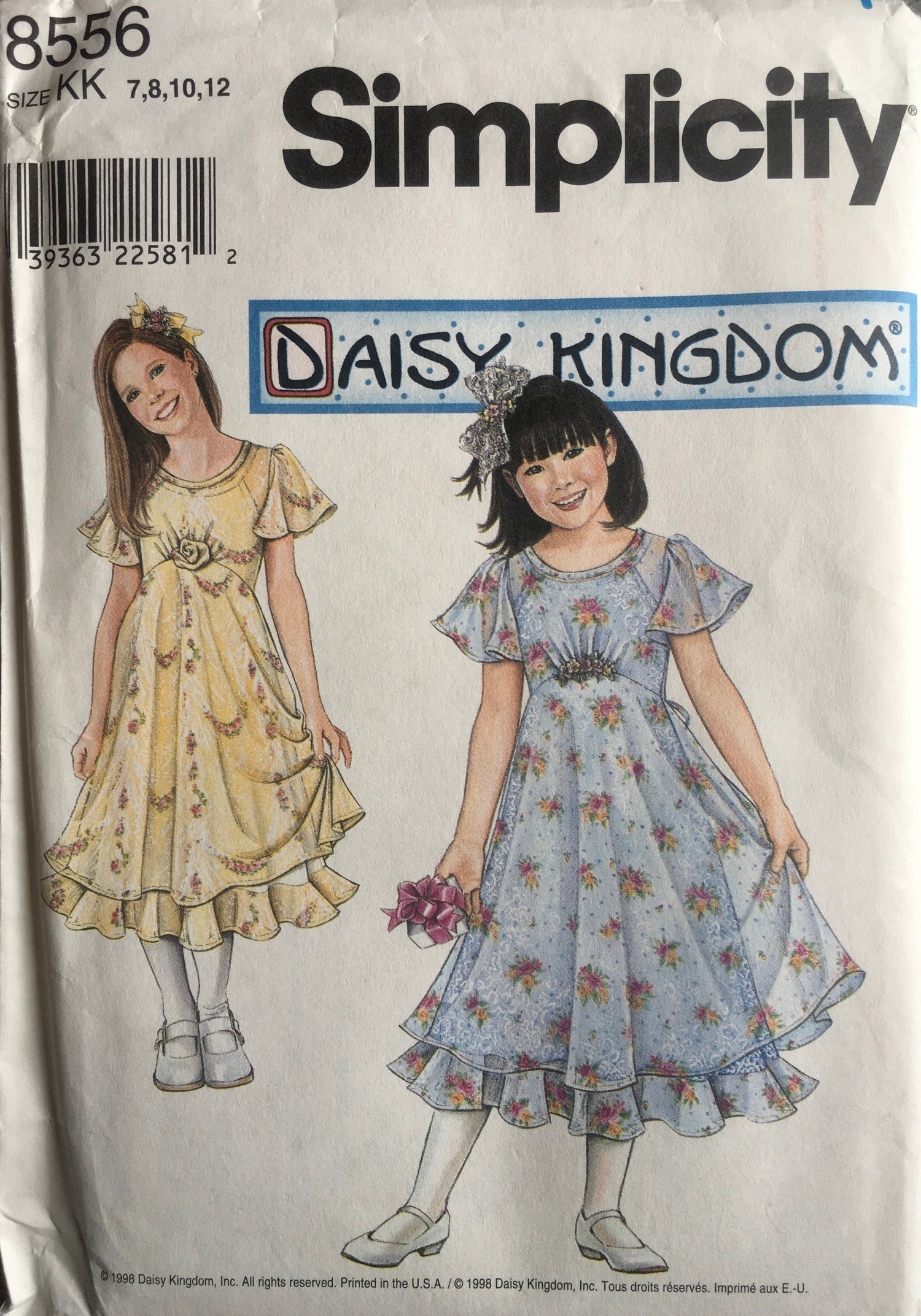 Simplicity 8556 Sewing Pattern (Vintage) UNCUT/CUT