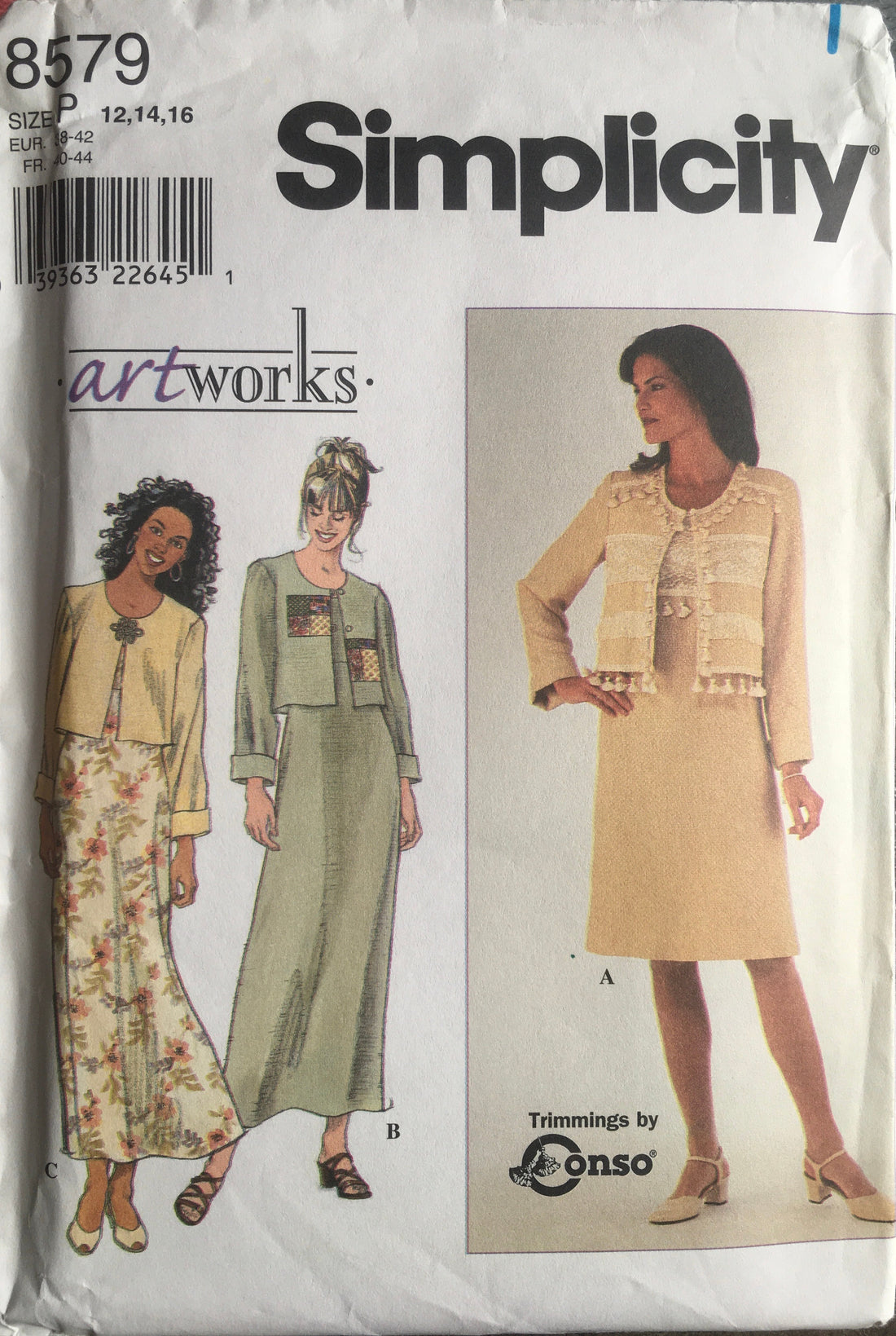 Simplicity 8579 Sewing Pattern (Vintage) UNCUT