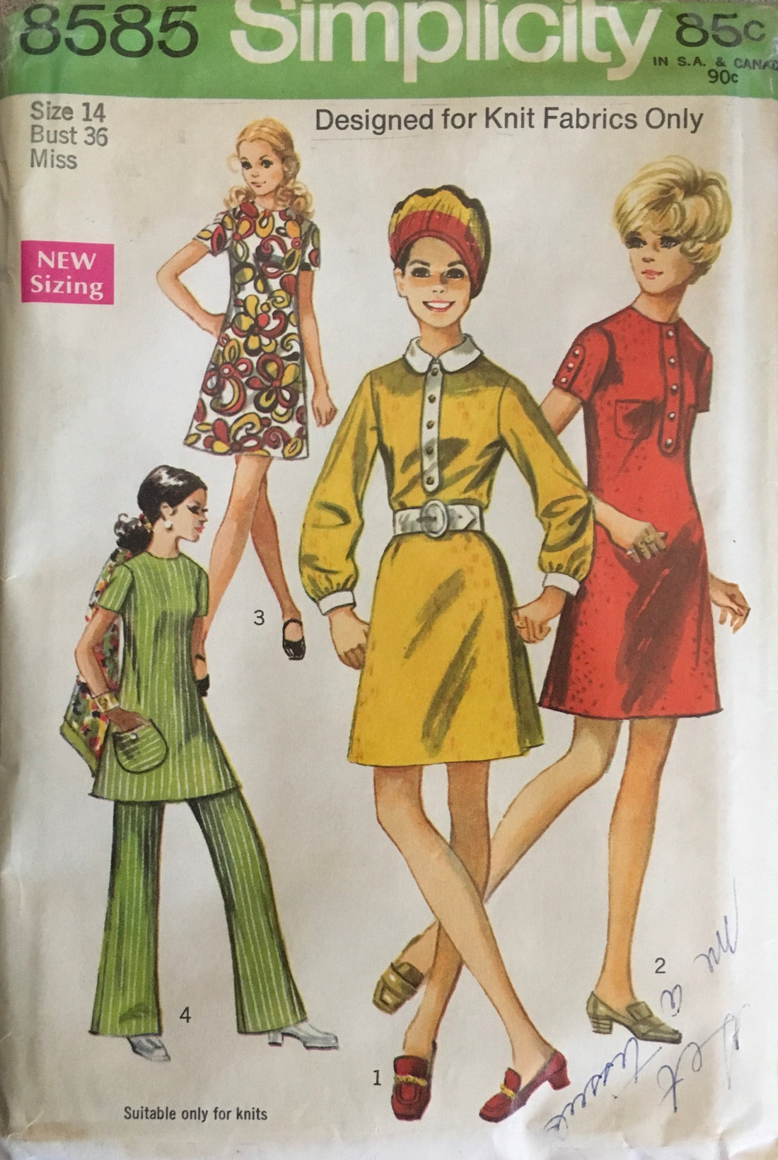 Simplicity 8585 Sewing Pattern (Vintage) UNCUT/CUT