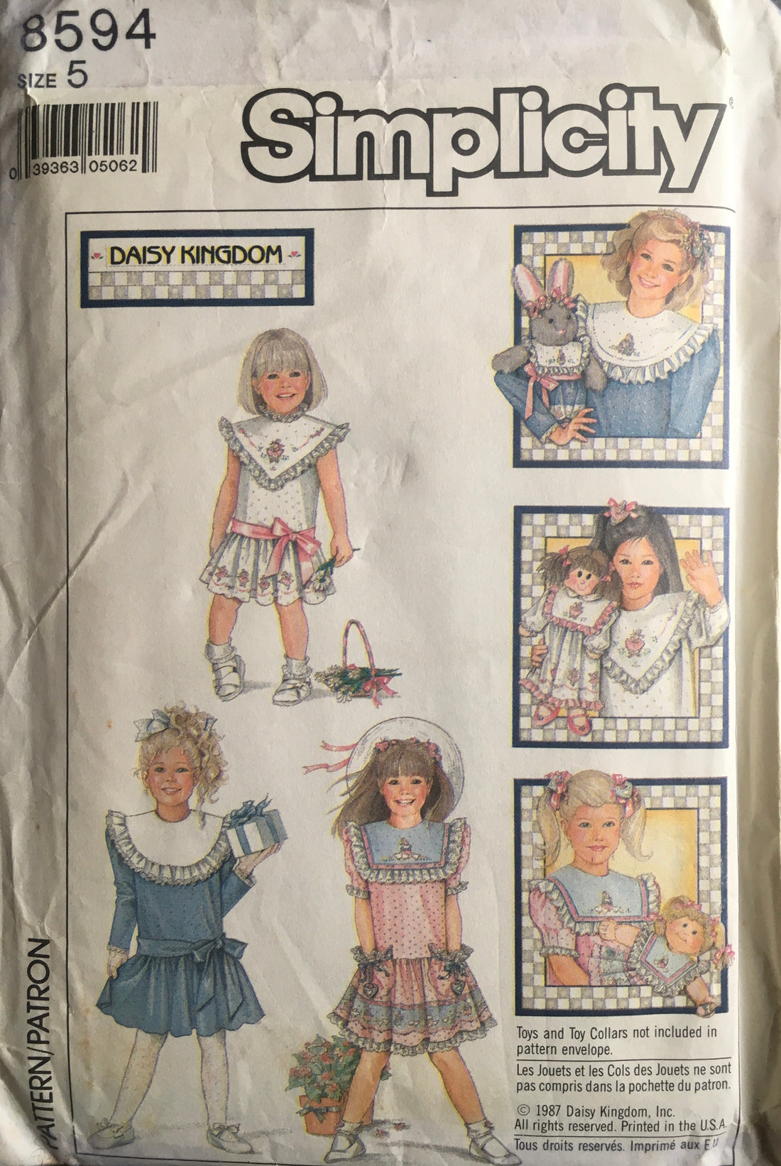 Simplicity 8593/8594 Sewing Pattern (Vintage) UNCUT/CUT