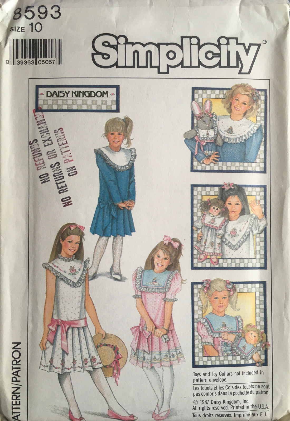 Simplicity 8593/8594 Sewing Pattern (Vintage) UNCUT/CUT
