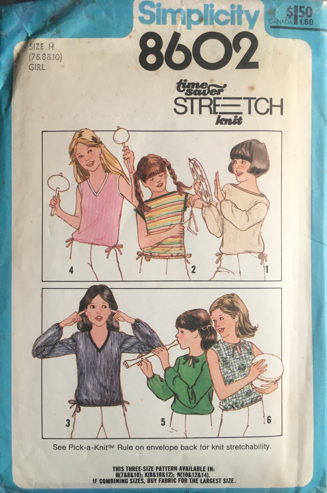 Simplicity 8602 Sewing Pattern (Vintage) CUT