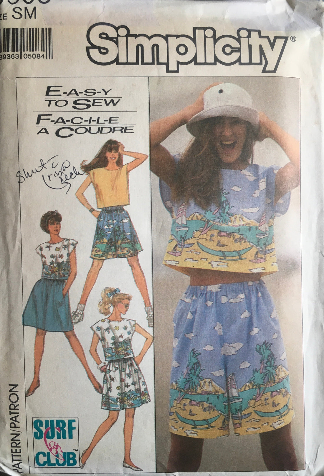 Simplicity 8605 Sewing Pattern (Vintage) CUT