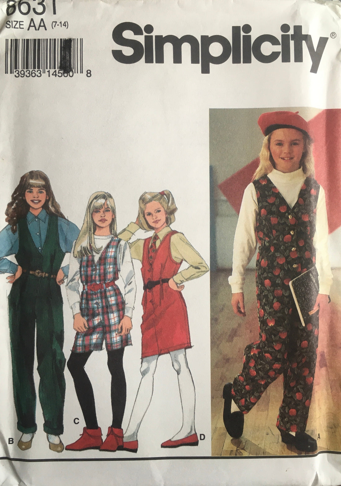 Simplicity 8631 Sewing Pattern (Vintage) UNCUT