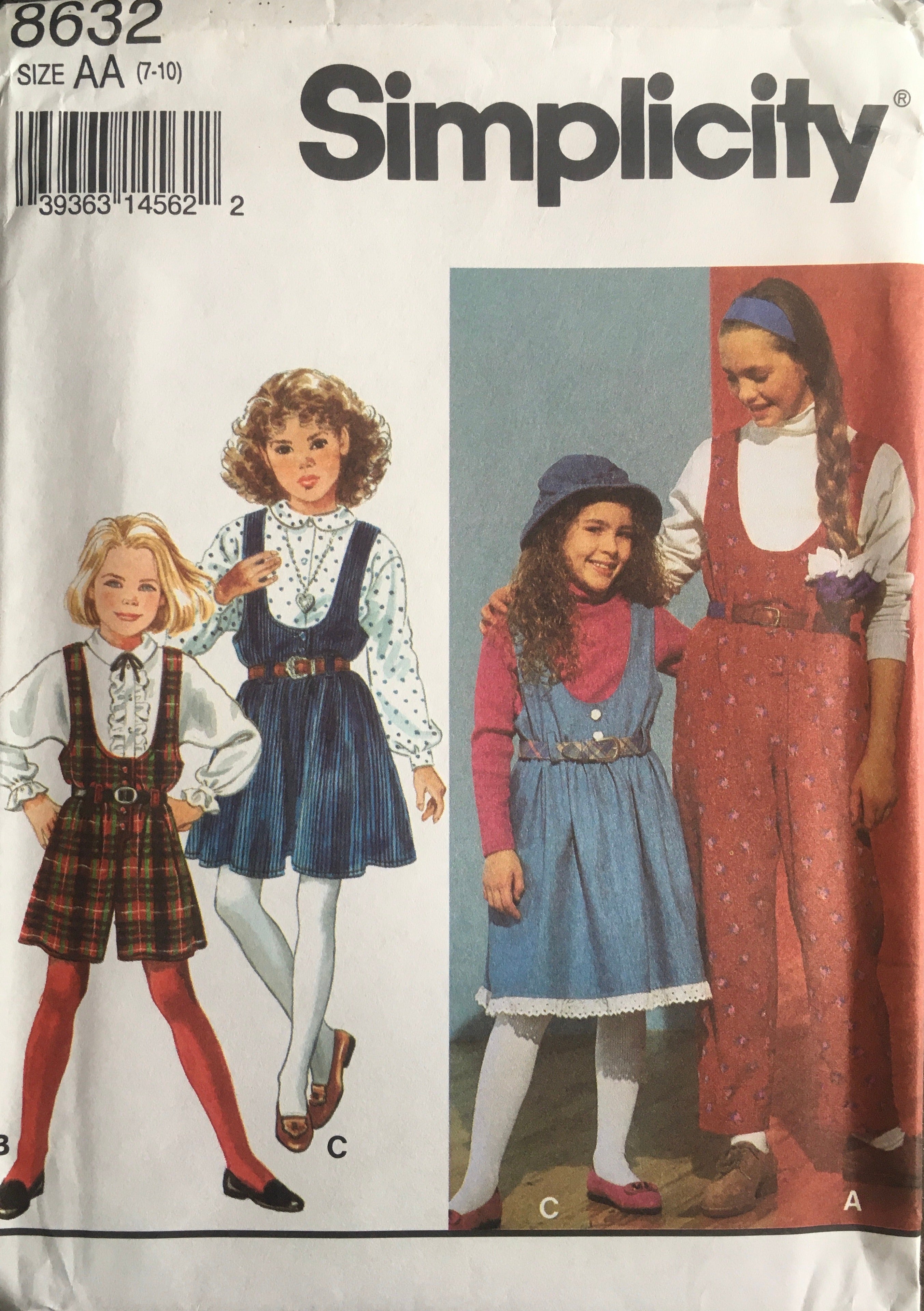 Simplicity 8632 Sewing Pattern (Vintage) UNCUT