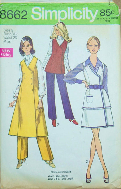 Simplicity 8662 Sewing Pattern (Vintage) UNCUT