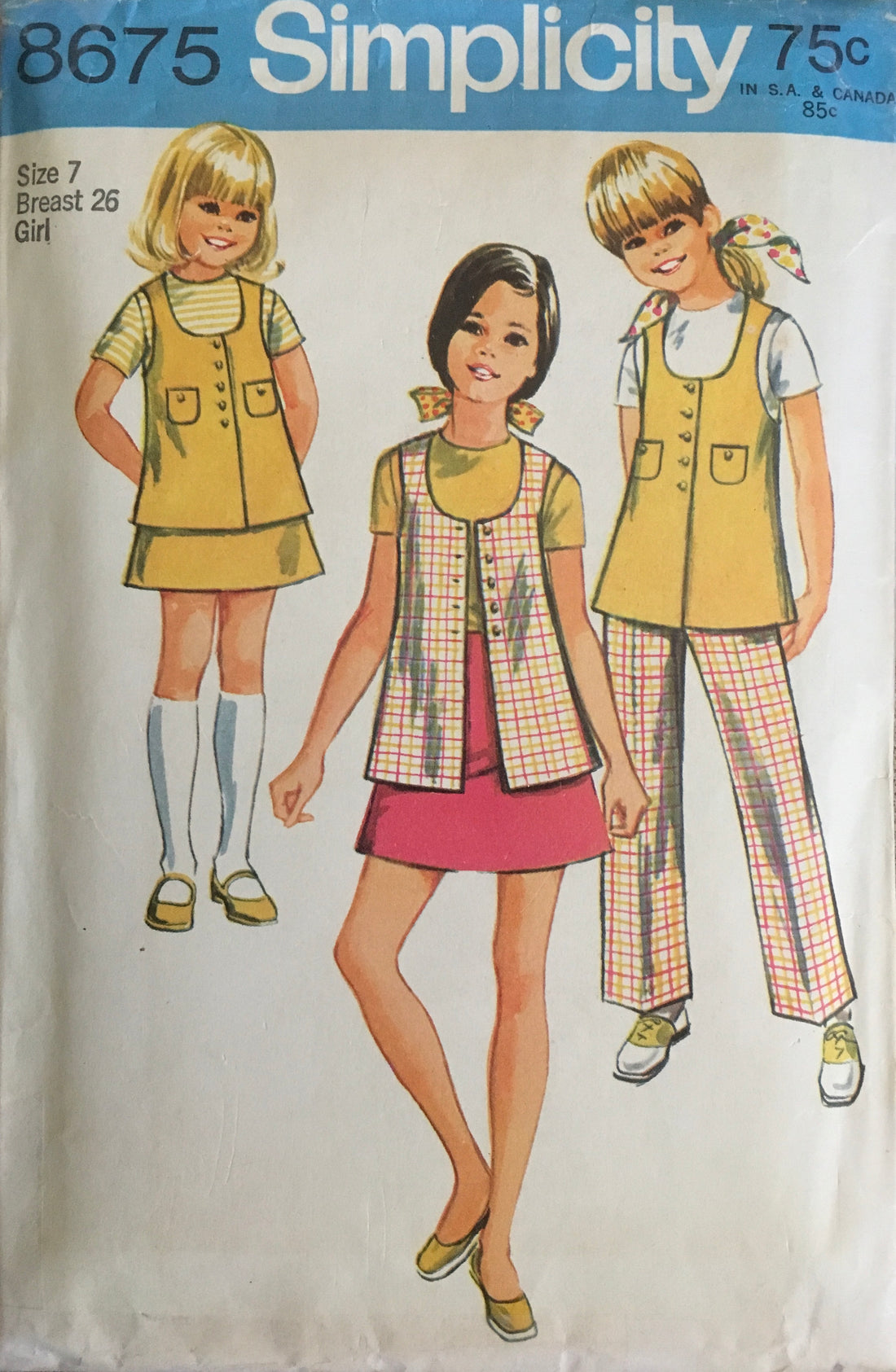 Simplicity 8675 Sewing Pattern (Vintage) CUT