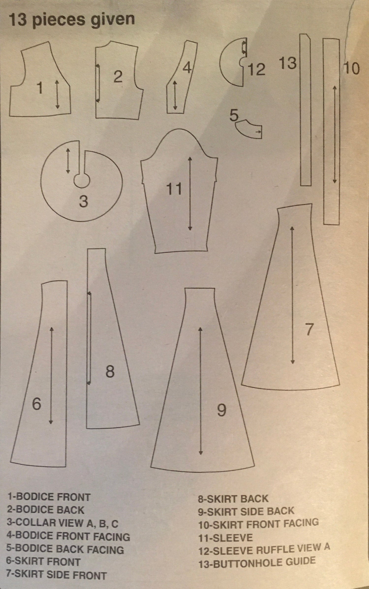 Simplicity 8707 Sewing Pattern (Vintage) CUT