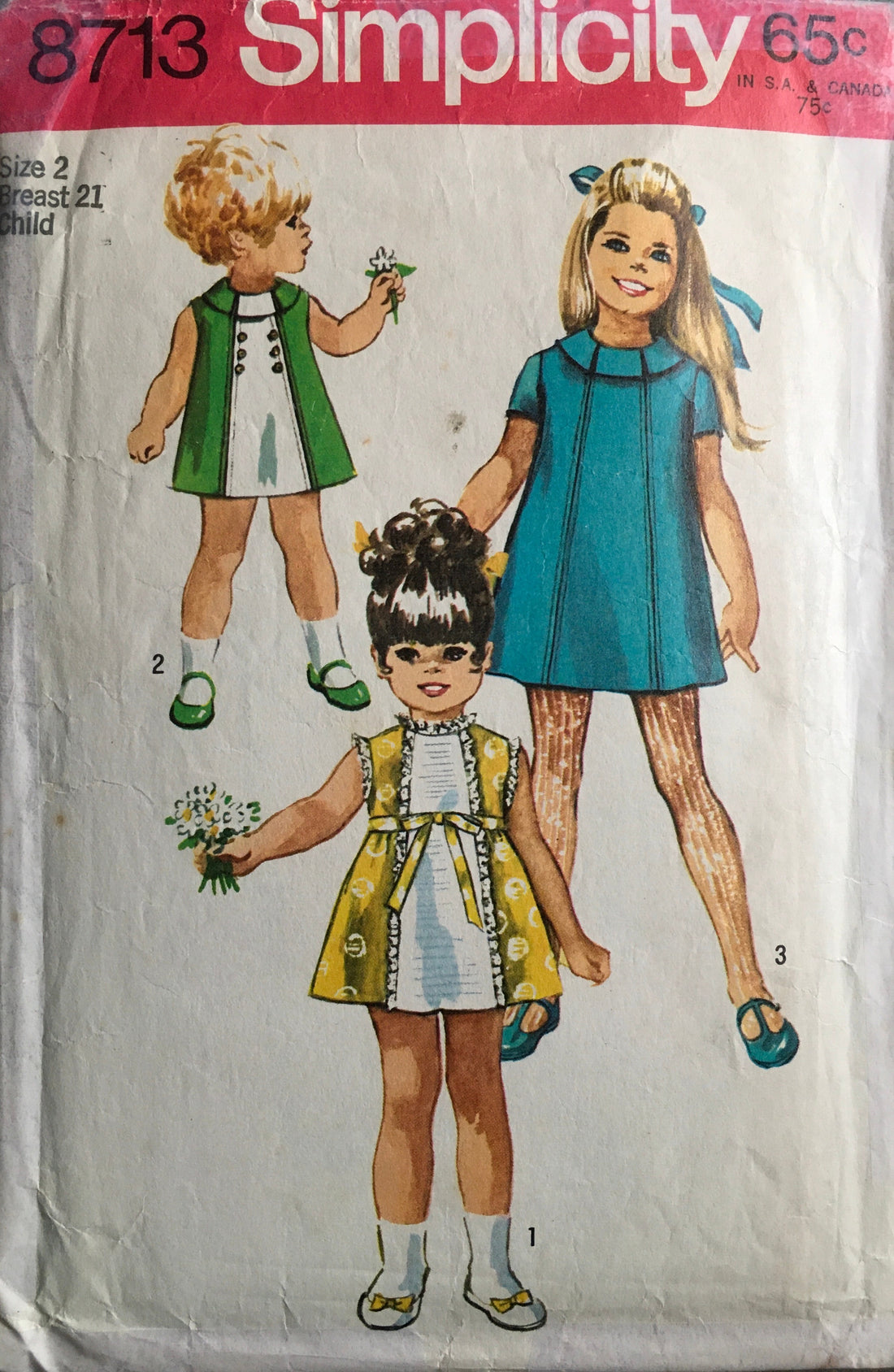 Simplicity 8713 Sewing Pattern (Vintage) CUT