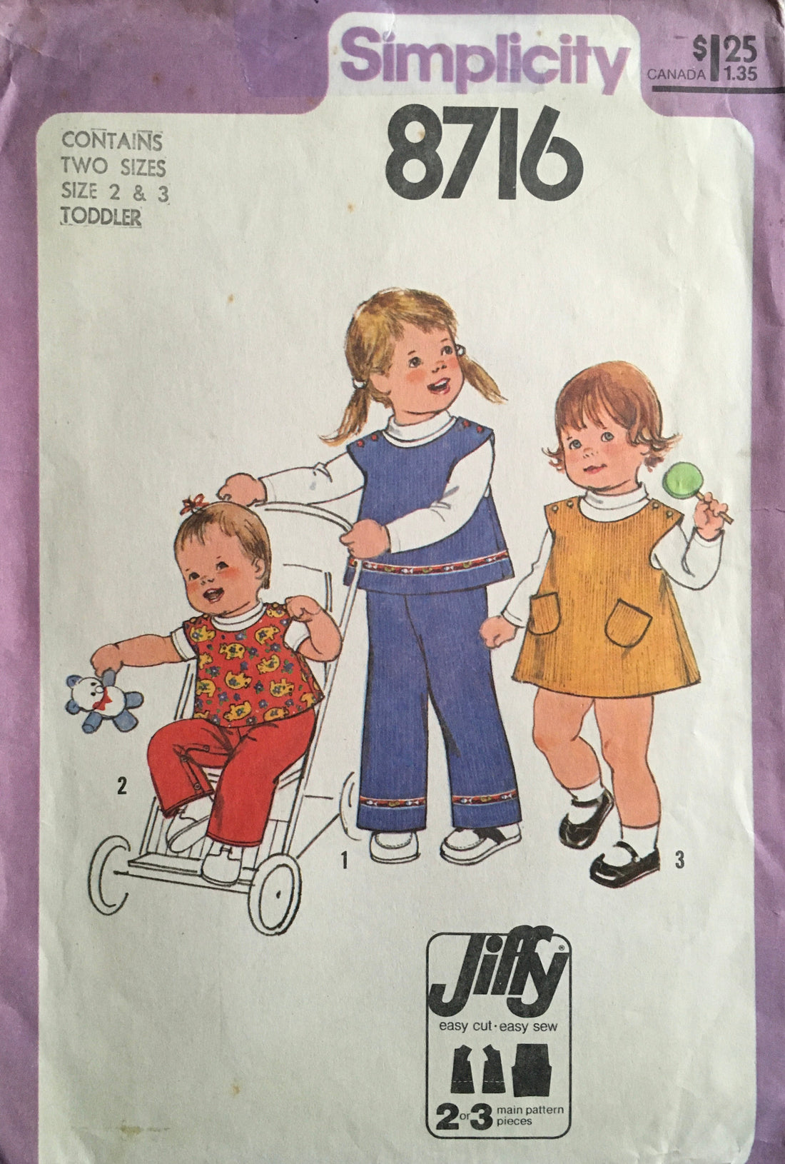 Simplicity 8716 Sewing Pattern (Vintage) UNCUT