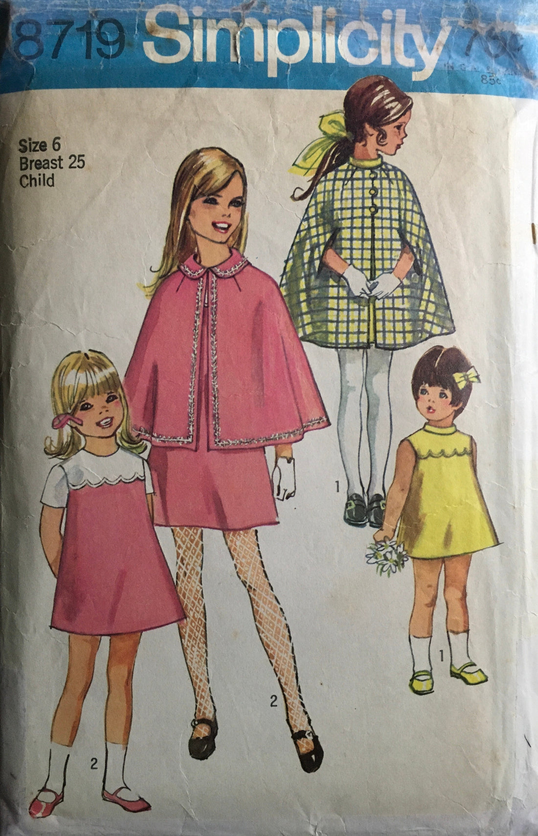 Simplicity 8719 Sewing Pattern (Vintage) CUT