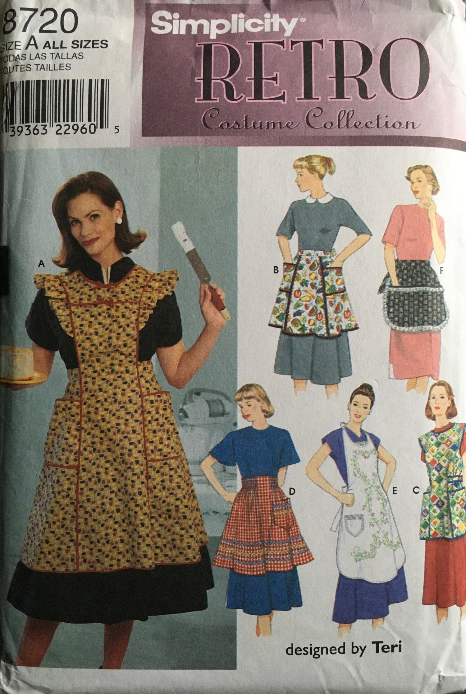 Simplicity 8720 Sewing Pattern (Vintage) CUT