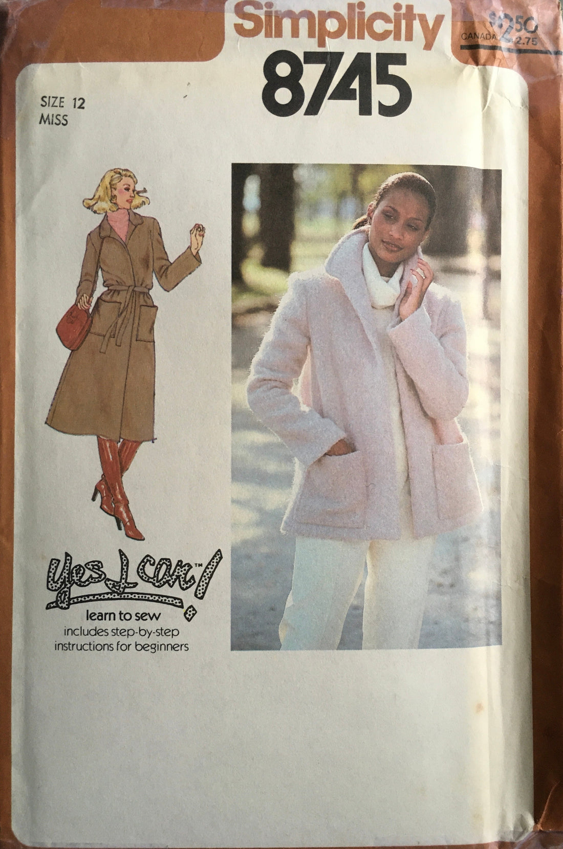 Simplicity 8745 Sewing Pattern (Vintage) UNCUT