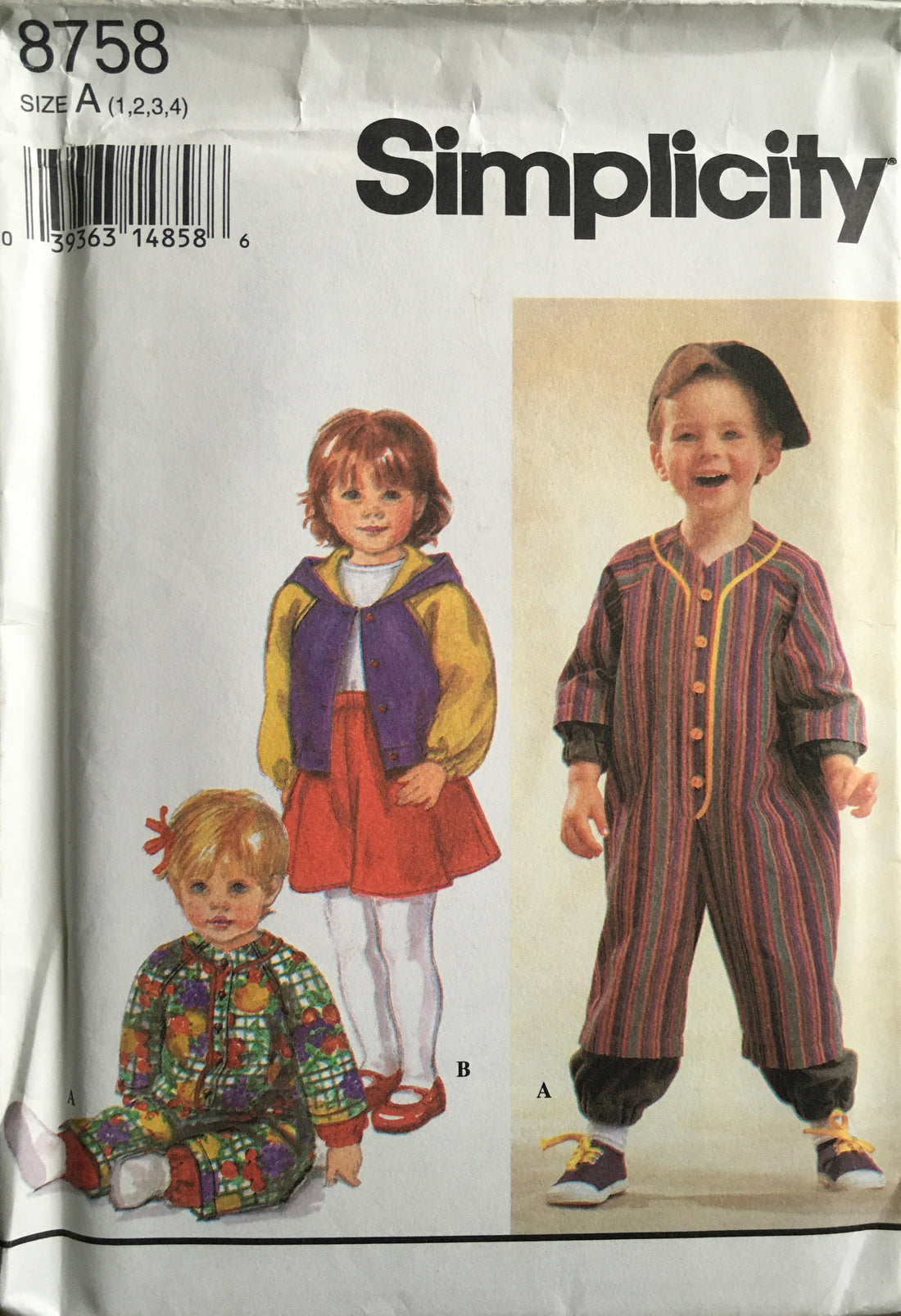 Simplicity 8758 Sewing Pattern (Vintage) UNCUT