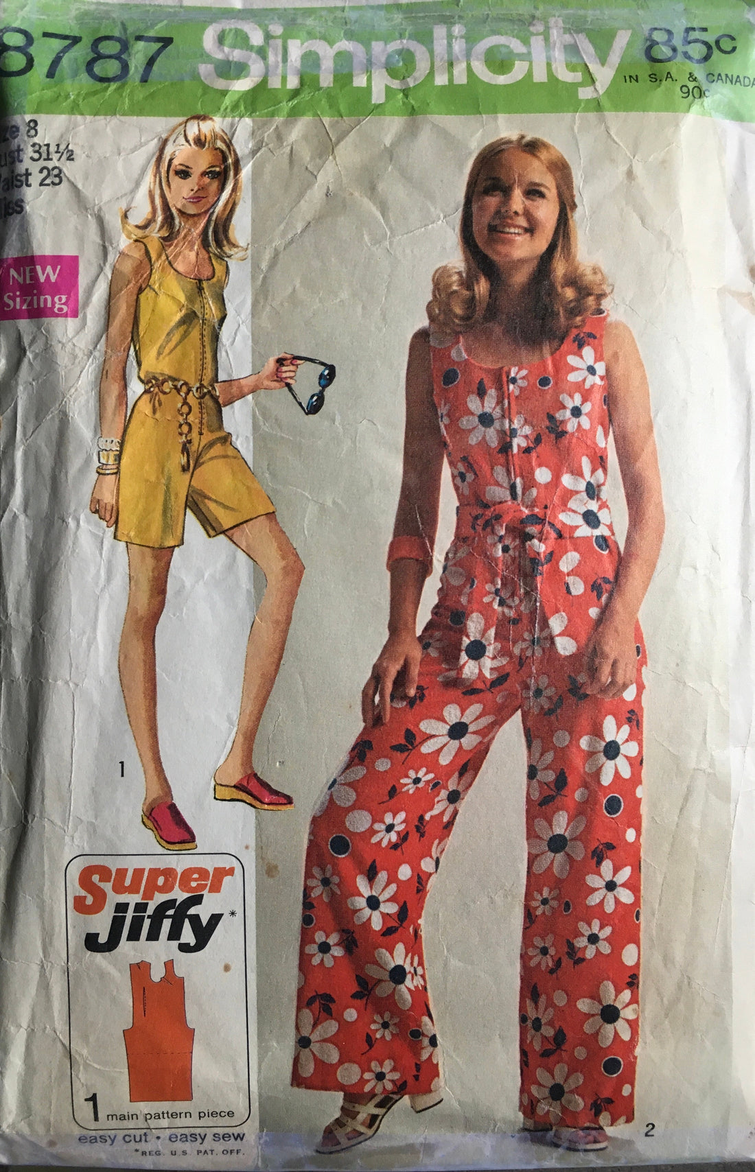 Simplicity 8787 Sewing Pattern (Vintage) CUT