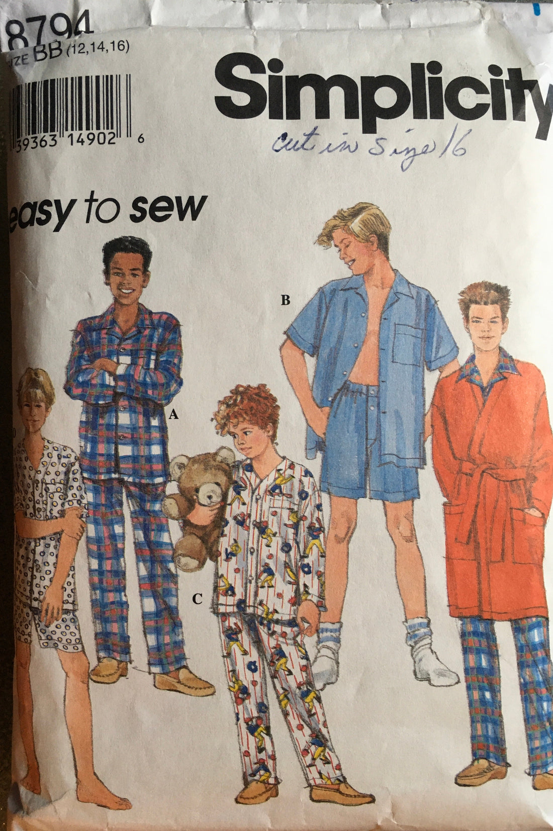 Simplicity 8794 Sewing Pattern (Vintage) CUT