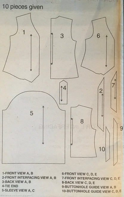 Simplicity 8802 Sewing Pattern (Vintage) CUT