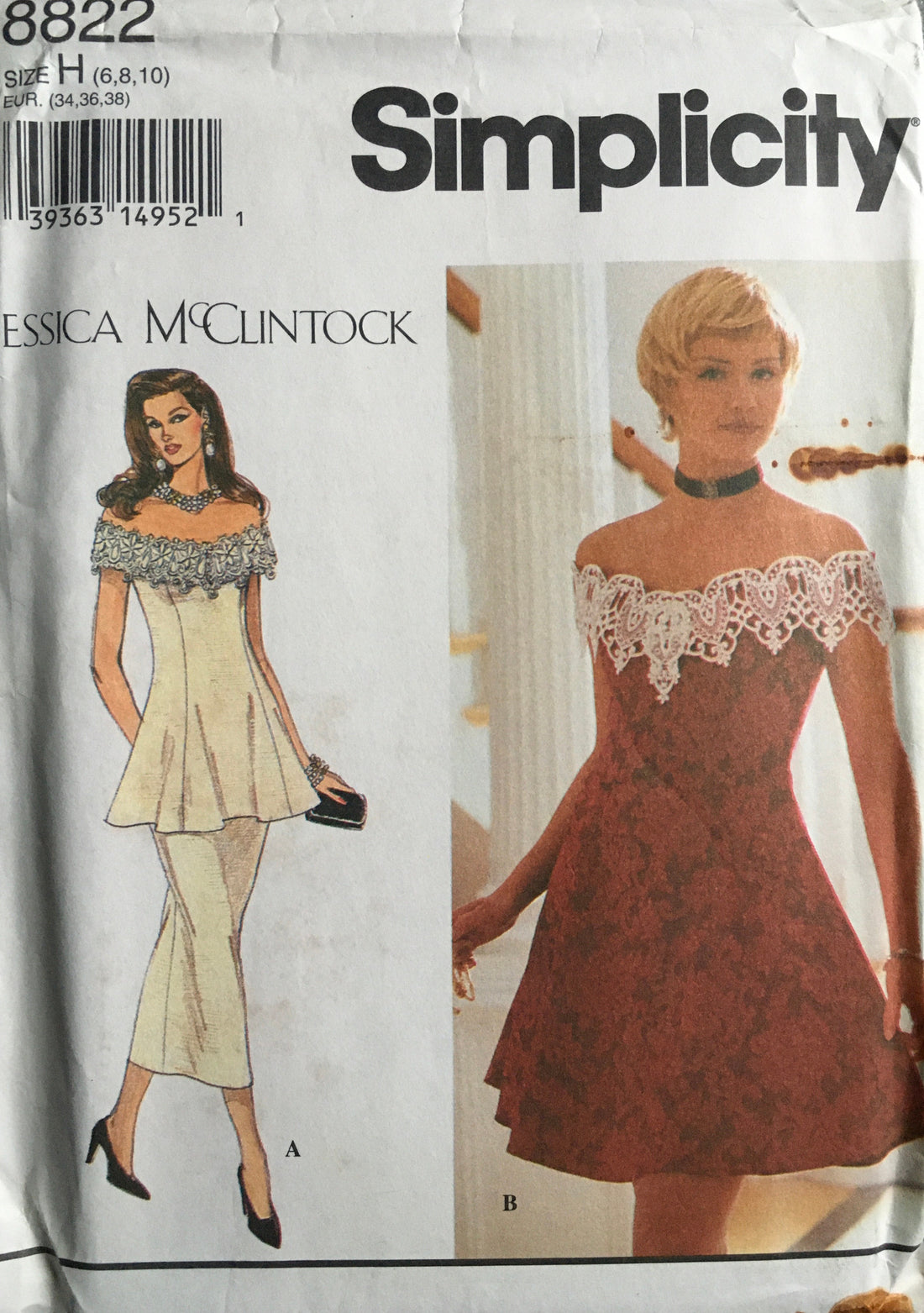 Simplicity 8822 Sewing Pattern (Vintage) UNCUT
