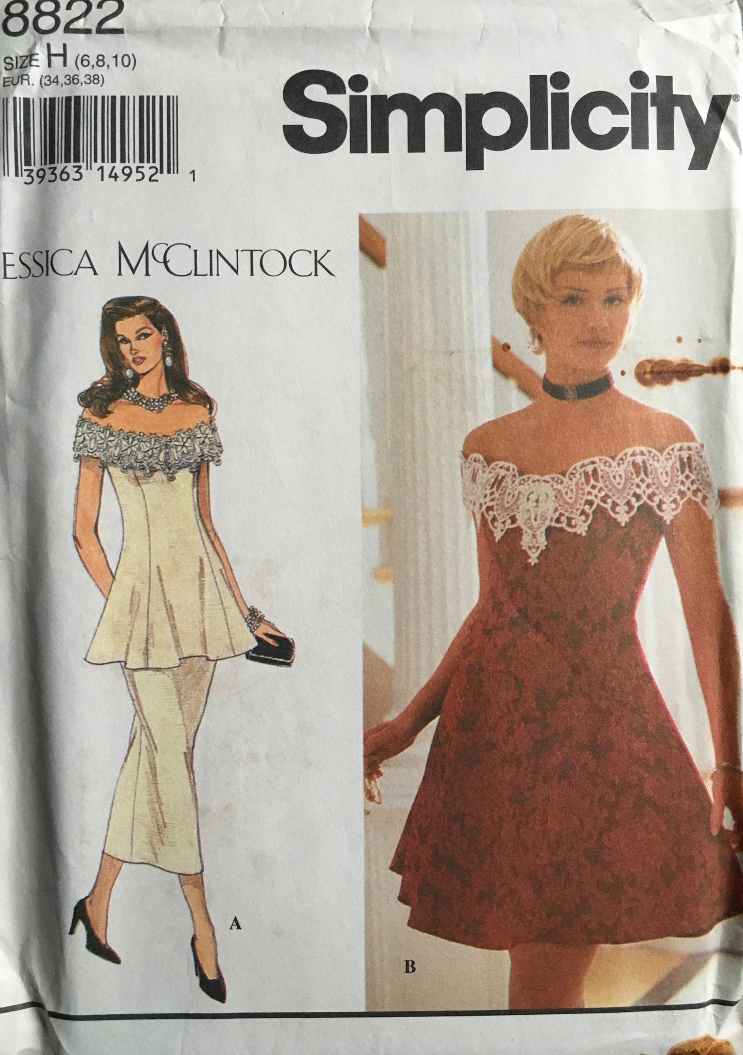 Simplicity 8822 Sewing Pattern (Vintage) UNCUT