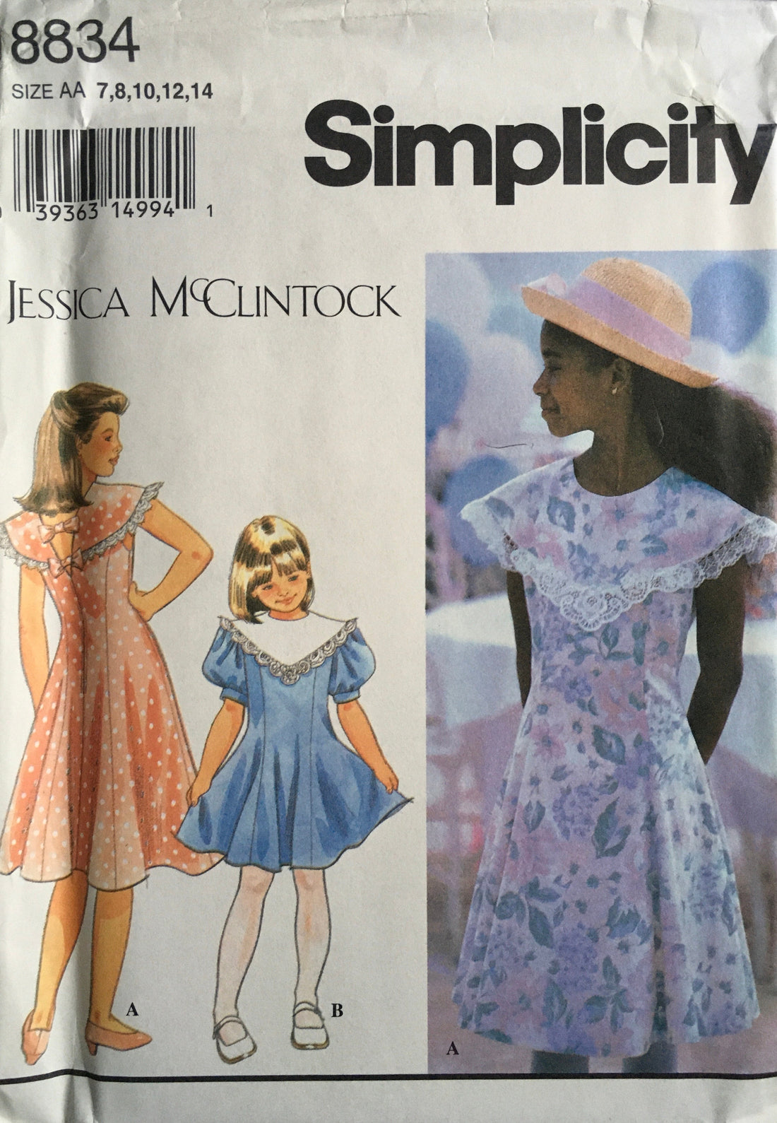 Simplicity 8834 Sewing Pattern (Vintage) UNCUT