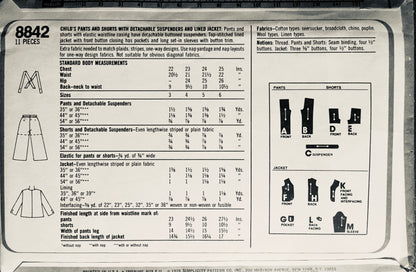 Simplicity 8842 Sewing Pattern (Vintage) CUT