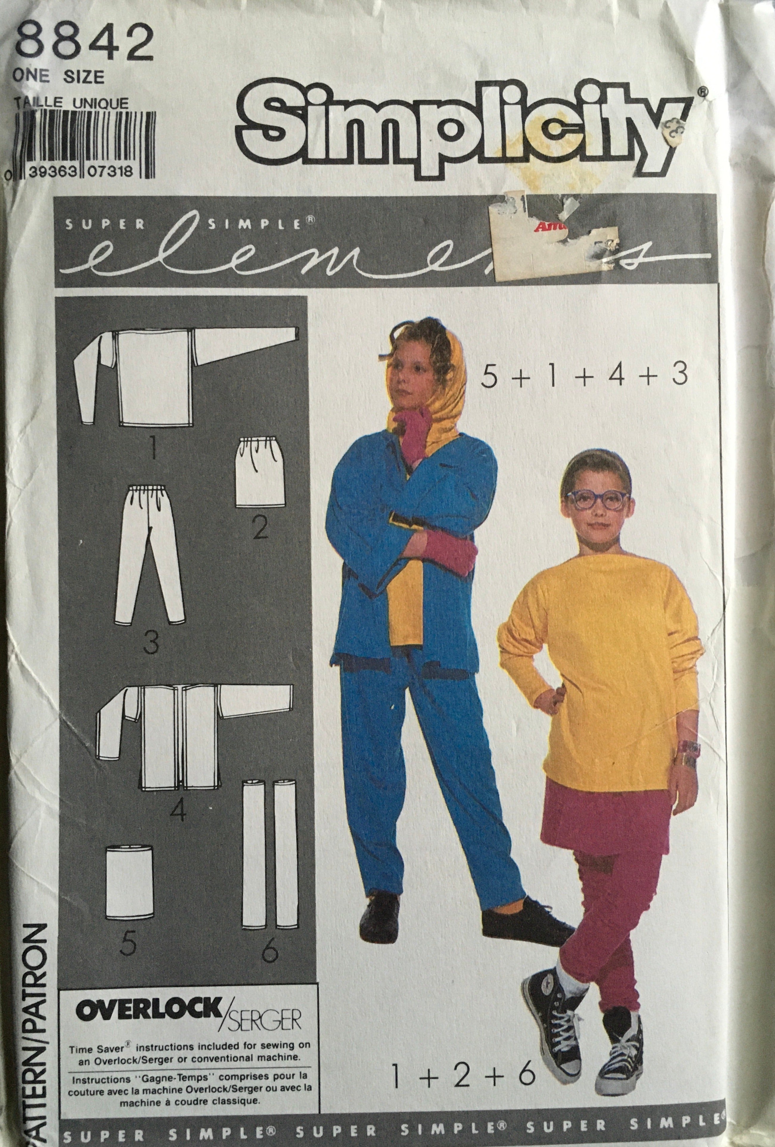 Simplicity 8842 Sewing Pattern (Vintage) UNCUT