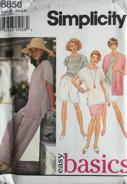 Simplicity 8858 Sewing Pattern (Vintage) UNCUT
