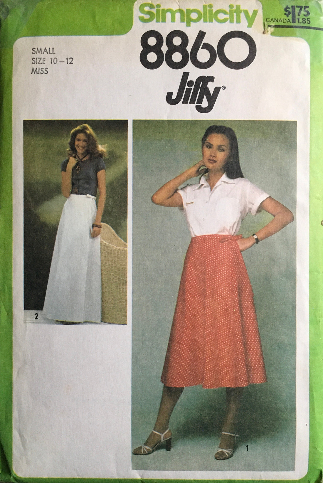 Simplicity 8860 Sewing Pattern (Vintage) CUT