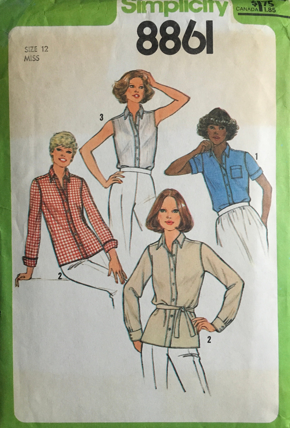 Simplicity 8861 Sewing Pattern (Vintage) CUT