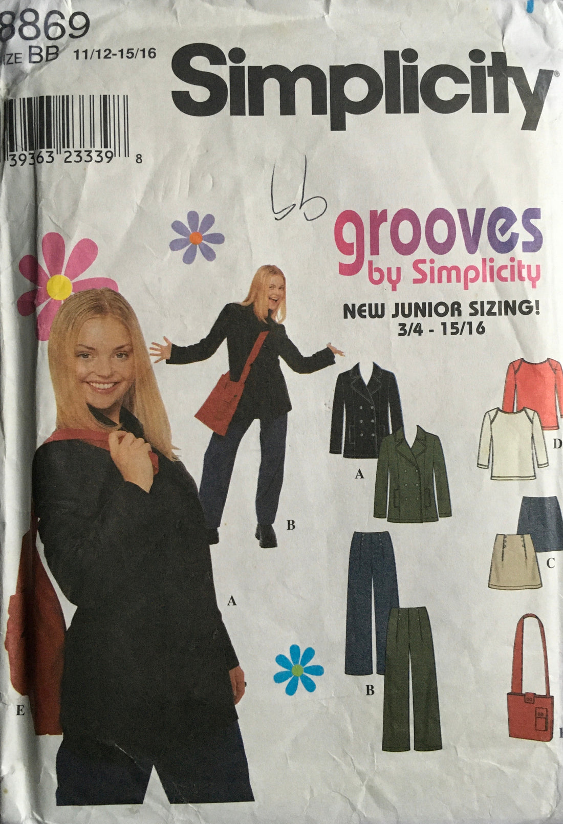 Simplicity 8869 Sewing Pattern (Vintage) UNCUT